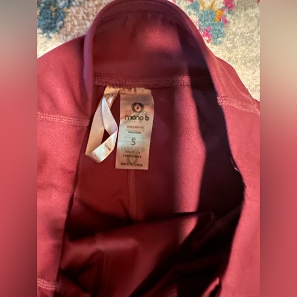 Small Maroon Mono B Leggings - Picture 2 of 4